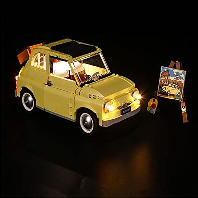 Brick Shine Light Kit for Fiat 500 10271 (Model Set is not Included) (Classic)