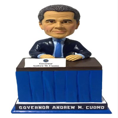 Governor Andrew Cuomo New York Sitting at Desk with tie Bobblehead