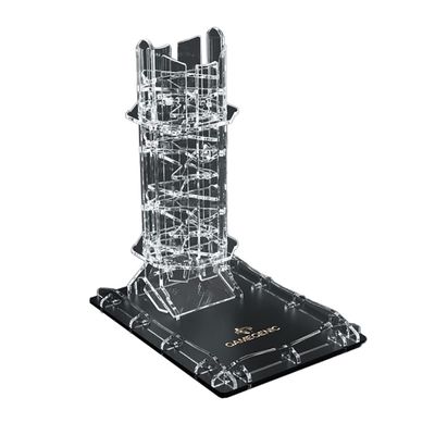 Gamegenic Crystal Twister Premium Dice Tower - Unique Dice-Rolling Experience - Accessory for Board Games, Tabletop Games and Dice Rolling Games - Clear Acrylic Dice Tower - Made