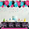 3 Pieces Music Party Tablecloth Happy Birthday Table Cover Decoration Music Note Social Media Themed Party Supplies Favor Disposable Plastic Tablecloth view 4