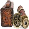 Victoria Brass Telescope with Vintage Leather Case Nautical Handheld Antique Maritime Dollond London Spyglass Navigation Fathers/Mother Gift view 3