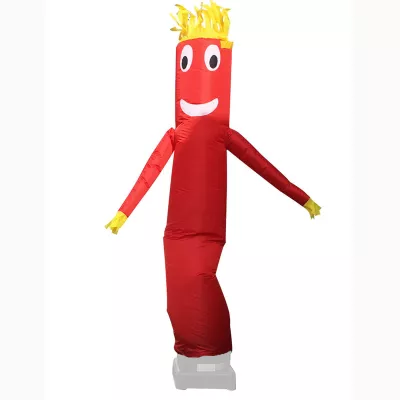 10FT/3M Inflatable Puppet Sky Air Wind Tube Puppet Sky Wavy Dancer Without Blower(Red)