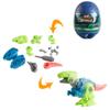 BEIGUO 4 Pack Jumbo Dinosaur Eggs with Take Apart Dinosaur Toys Building Toys for Kids Boys Girls Easter Basket Stuffers Gifts view 3
