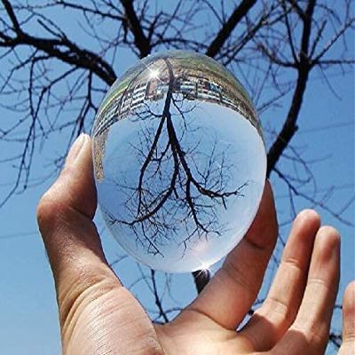 60/70/80/90/100/110mm Contact Juggling Ball Crystal Ultra Clear 100% Glass Ball Manipulation Juggling (70mm)