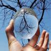 60/70/80/90/100/110mm Contact Juggling Ball Crystal Ultra Clear 100% Glass Ball Manipulation Juggling (70mm) view 1