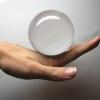60/70/80/90/100/110mm Contact Juggling Ball Crystal Ultra Clear 100% Glass Ball Manipulation Juggling (70mm) view 3