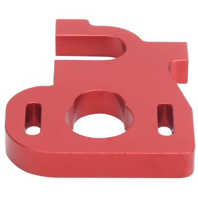 RC Motor Mount, Adjustable Motor Mount Seat Holder Aluminum Alloy RC Car Spare Part for 1/14 144001 RC Car(Red R)