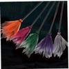 Froiny Halloween Witch Broom Model Plastic Wizard Broom Props Cosplay Costume Accessories for Party Halloween Decoration, Purple, 89x31cm view 3