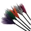 Froiny Halloween Witch Broom Model Plastic Wizard Broom Props Cosplay Costume Accessories for Party Halloween Decoration, Purple, 89x31cm view 4