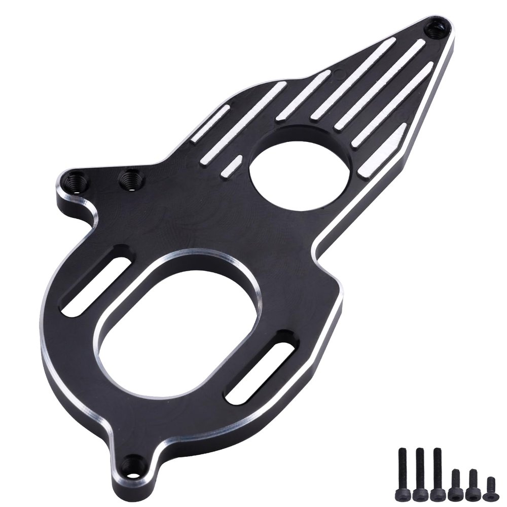 Aluminum Motor Mount for Arrma Granite Mega Typhon / Big Rock / Senton 3S Outcast / Kraton 4S Models RC Car Monster Truck Buggy Replacement (Black)
