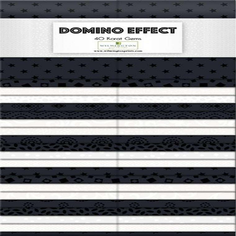 Wilmington Prints Karat Gems Effect 2 1/2" Strip Set Packs 40 Pieces, Domino Effoect
