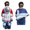 Zugar Land Outer Space Mission - Inflatable Astronaut & Space Shuttle (Set of 2) Self Standing Cosmos Exploration Mission Inflate Cosmonauts Themed Party with Hanging Tag. view 1