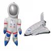 Zugar Land Outer Space Mission - Inflatable Astronaut & Space Shuttle (Set of 2) Self Standing Cosmos Exploration Mission Inflate Cosmonauts Themed Party with Hanging Tag. view 3