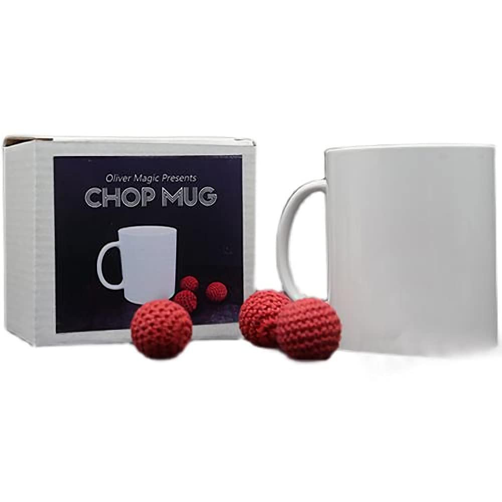ZQION Mug Chop Cup Magnetic Cups Magic Cups and Balls Magic Tricks Close Up Magic Gimmicks Stage Magic Mentalism Magia (Cup and Ball)