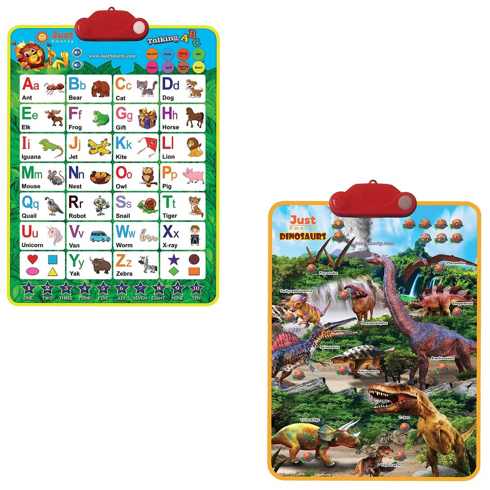 Just Smarty Interactive Alphabet and Numbers Plus Dinosaur Learning Posters