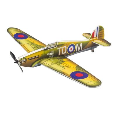 Viloga Micro RC Plane Kit E28 Hurricane MK.1 PP Foam Airplane, 420mm Wingspan War Aircraft Model Kit to Build, DIY RC Airplane for Beginners Indoor Park Fly