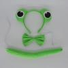 Big Eye Frog Costume Set Animal Headband Tail and Bow Tie Fancy Dress Cosplay Props Accessories for Kids Halloween Party (Small,4) view 2