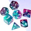Galaxy Dice Set| Dark Green Mix Purple Crystal DND Dice Set for Board Game view 4
