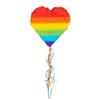Boland 30965 Rainbow Heart Pull Pinata, Size 37 x 36 x 7.5 cm, for Filling with Sweets and Confetti, Party Fun, Birthday, Gift view 1