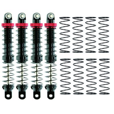 RC Shock Absorber, Metal Shock Absorber Oil Damper Set with Springs for 1/10 RC Crawler Car Axial SCX10 TRX4 D90(100mm)