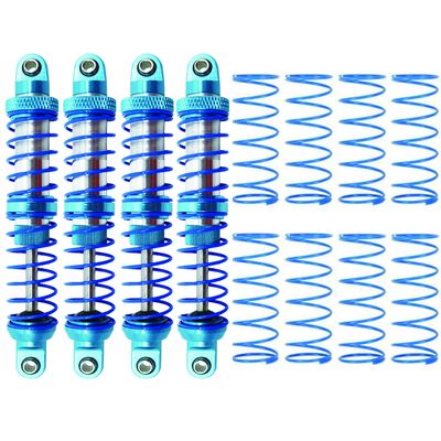 RC Shock Absorber, Metal Shock Absorber Oil Damper Set with Springs for 1/10 RC Crawler Car Axial SCX10 TRX4 D90(90mm)