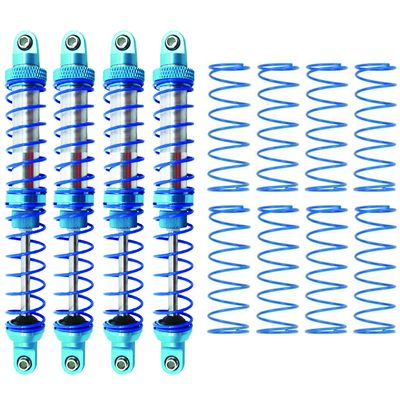 RC Shock Absorber, Metal Shock Absorber Oil Damper Set with Springs for 1/10 RC Crawler Car Axial SCX10 TRX4 D90(110mm)