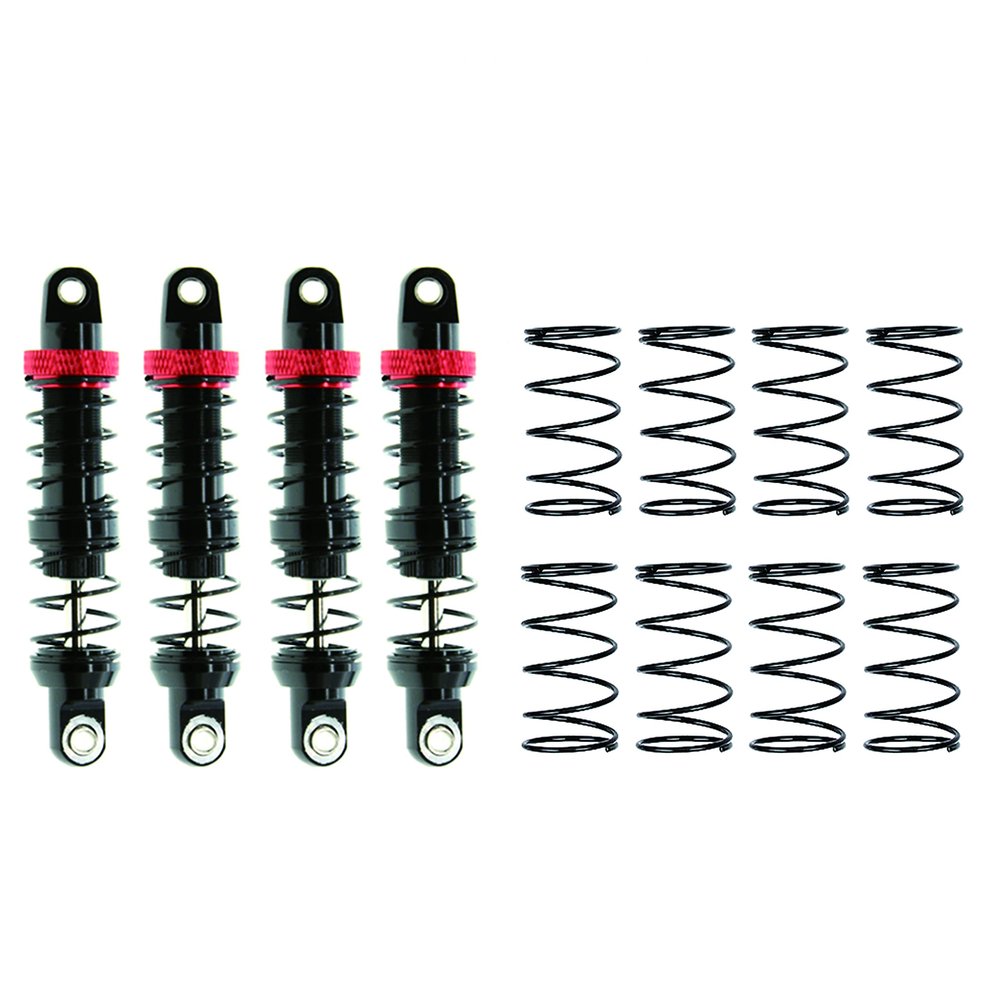 RC Shock Absorber, Metal Shock Absorber Oil Damper Set with Springs for 1/10 RC Crawler Car Axial SCX10 TRX4 D90(70mm)
