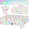 Dinosaur Birthday Party Supplies for Girls - Pink Dinosaur Party Decorations - Balloons Birthday Banner Plates Cups Napkins Tablecloth Tableware (Serves 20) view 4