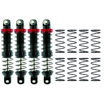 RC Shock Absorber, Metal Shock Absorber Oil Damper Set with Springs for 1/10 RC Crawler Car Axial SCX10 TRX4 D90(80mm)