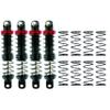 RC Shock Absorber, Metal Shock Absorber Oil Damper Set with Springs for 1/10 RC Crawler Car Axial SCX10 TRX4 D90(80mm) view 1