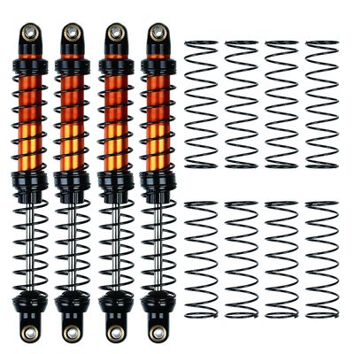 RC Shock Absorber, Metal Shock Absorber Oil Damper Set with Springs for 1/10 RC Crawler Car Axial SCX10 TRX4 D90(120mm)