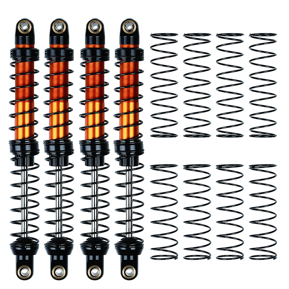 RC Shock Absorber, Metal Shock Absorber Oil Damper Set with Springs for 1/10 RC Crawler Car Axial SCX10 TRX4 D90(120mm)