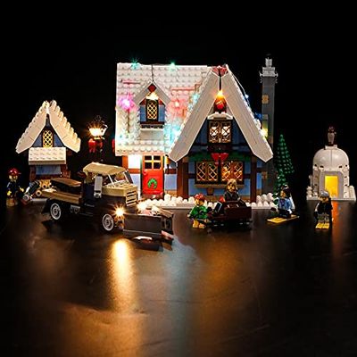 Brick Shine Light Kit for Winter Village Cottage 10229 (Model Set is not Included) (Classic)