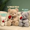 Teddy Bear Plush Stuffed Animal,Cute Teddy Bear with Rose,Sweet Rose Bear Gift for Your Loved One, Teddy Bear for Girlfriend Kids Birthday, Valentine, Christmas(13.7 inches, White) view 4