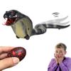 Gawertoy Remote Control Snake Toy for Kids, 17" Rechargeable Realistic RC Snake Naja Cobra Toy with Retractable Tongue and Swinging Tail, Ideal Children Birthday Halloween (Black) view 1