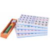GUSTARIA Chinese Mahjong Set, Mahjong Game Set with 146 Numbered Large Tiles (1.5", Blue), Mahjong Tiles Set with Brown Carrying Case view 4