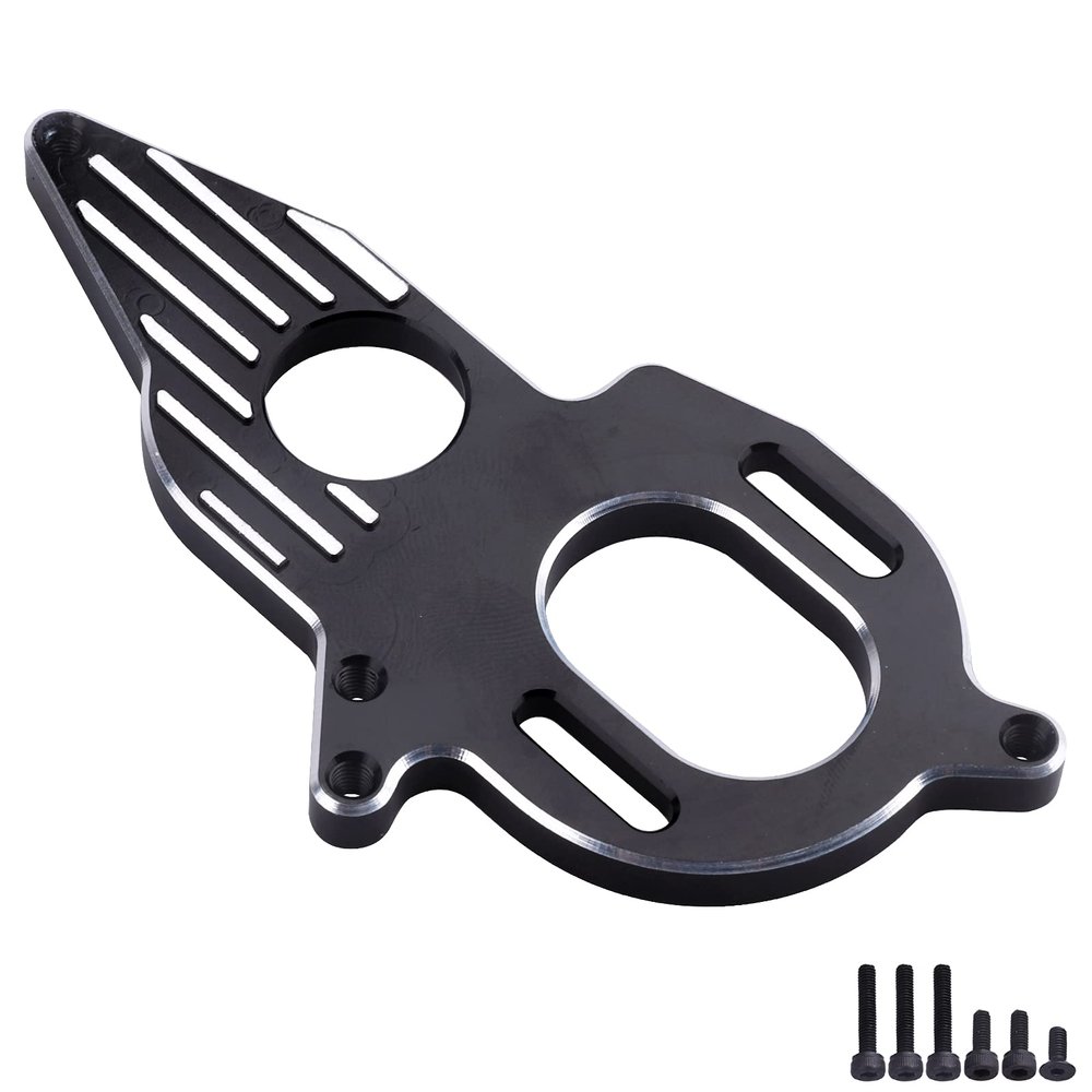 FriHobby Aluminum Adjustable Motor Mount for Arrma Granite Mega Typhon/Big Rock/Senton 3S Outcast/Kraton 4S RC Models Car Monster Truck Buggy Replacement (Black)