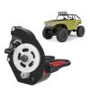 FriHobby Aluminum Motor Mount Metal ECX Barrage Motor Plate Gearbox Adapter for 1/24 Axial SCX24 C10 90081 AXI00001 AXI00002 RC Crawler Replacement (Black) view 2