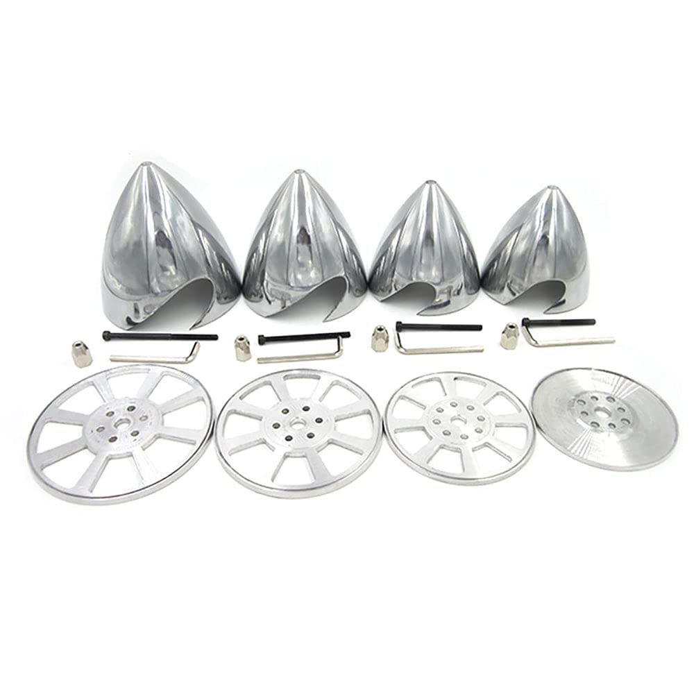 FLFRC Metal Propeller Spinner Dia 70mm-127mm CNC Plane Spinner for DLE Gasoline Engine DLE20 DLE30 DLE55 DLE111 DLE222 RC Airplane (3.25"(83MM))