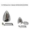 FLFRC Metal Propeller Spinner Dia 70mm-127mm CNC Plane Spinner for DLE Gasoline Engine DLE20 DLE30 DLE55 DLE111 DLE222 RC Airplane (3.25"(83MM)) view 2