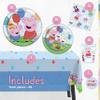 Peppa Pig Birthday Party Supplies, Peppa Pig Party Supplies and Decorations for 16 Guests, With Table Cover, Plates, Napkins, Cups and Sticker view 2