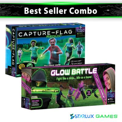 Starlux Games Duo: Glow Battle + Capture The Flag Redux - Glow, Race & Run!