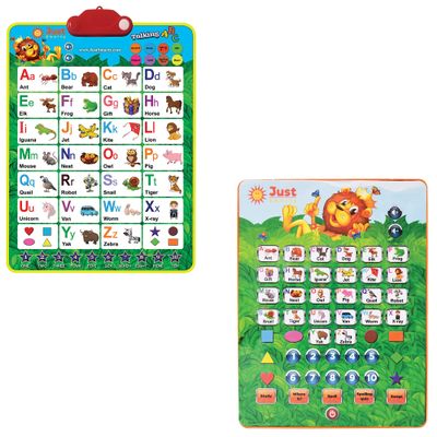 Just Smarty Interactive Alphabet and Numbers Poster Plus Abcs and 123s Learning Tablet