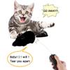 Gawertoy Remote Control Rat Toy, Wireless Remote Control Mouse Toy Fake RC Rat Toy Giant Realistic Rat Model Prank Joke Tricky Toy for Halloween Christmas Birthday Gift Cat Dog Toy Black view 3