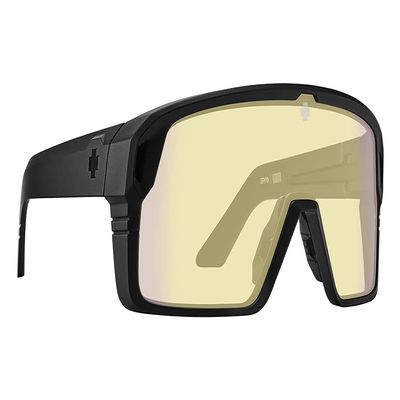 Spy Optic Gaming Monolith, Cylindrical Shield Blue Light Blocker/Gaming Glasses, Color and Contrast Enhancing Lenses, Matte Black - Happy Gaming Lenses
