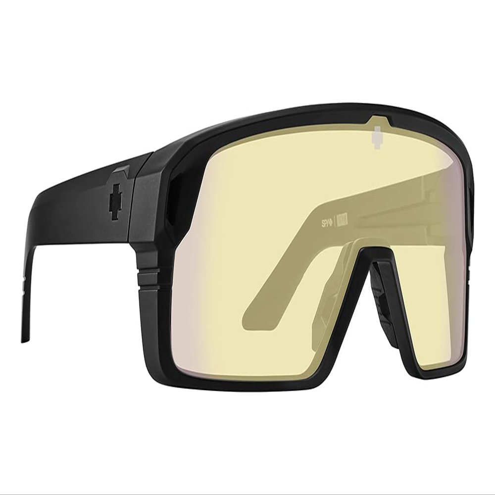 Spy Optic Gaming Monolith, Cylindrical Shield Blue Light Blocker/Gaming Glasses, Color and Contrast Enhancing Lenses, Matte Black - Happy Gaming Lenses