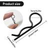 100PCS Universal RC Body Clips Pins for All 1/10 1/12 Scale Traxxas Redcat Axial SCX10 Losi HPI Himoto HSP Exceed RC Car Parts Truck Buggy Shell Replacement (Black) view 2