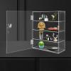 Clear Acrylic Display Case, 4 Layer Transparent Countertop Showcase for Mini Pop Figures, Display Showcase with Lock, Acrylic Display Box Display Cabinet for Toy Collectibles Stone Rock view 2