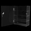 Clear Acrylic Display Case, 4 Layer Transparent Countertop Showcase for Mini Pop Figures, Display Showcase with Lock, Acrylic Display Box Display Cabinet for Toy Collectibles Stone Rock view 4