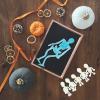 15Pcs Halloween Stretchy Skeleton Toys Skull Sticky Toys Squeeze Bendable Man for Party Favors Goody Bag Fillers Classroom Prizes Random Color view 2